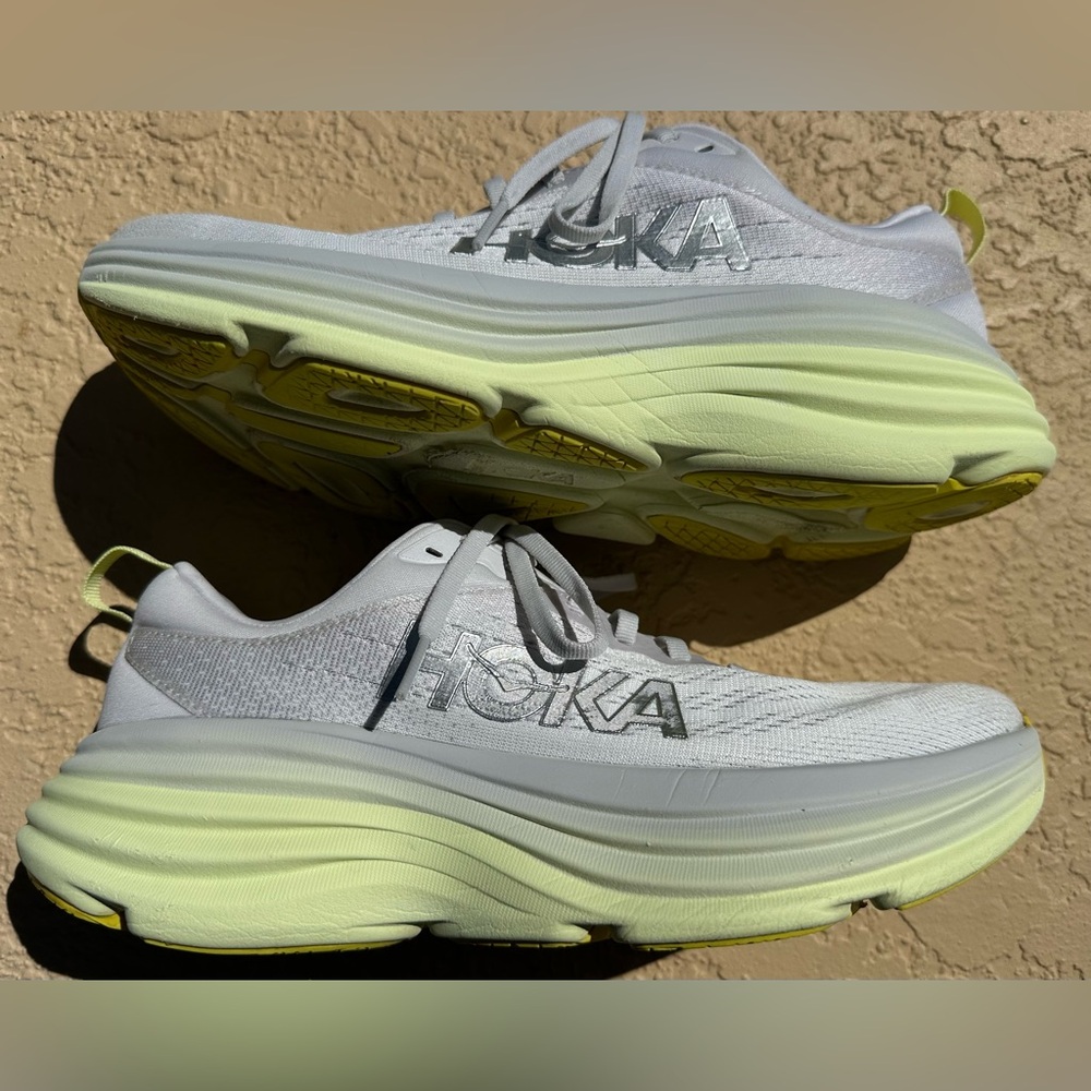 Hoka One One Bondi 8 Nimbus Cloud Running Shoes Women’s Size 8 in Extra VGC - Picture 11 of 15